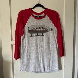 Long Beach The Hawk Bar Queen Mary Baseball Tee